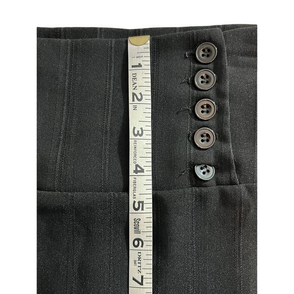 NWT LIME Black Pencil Skirt Women’s Size M Button High Waist Career Office - Picture 12 of 13